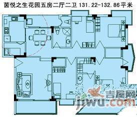 茵悦之生花园4室2厅2卫78㎡户型图