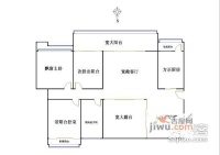 泰华阳光海3室2厅2卫143㎡户型图