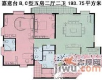 泰华阳光海5室2厅3卫179㎡户型图