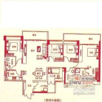 佳兆业可园北区5室2厅3卫220㎡户型图