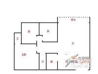 佳兆业可园北区3室2厅2卫116㎡户型图