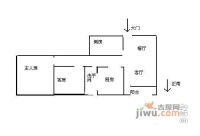 佳兆业可园北区3室2厅1卫88㎡户型图