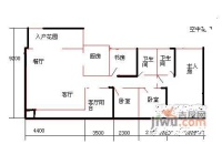 佳兆业可园北区4室2厅3卫190㎡户型图