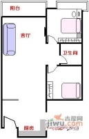 翠枫豪园二期2室2厅1卫户型图