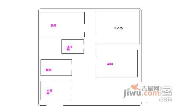 富通好旺角3室2厅2卫户型图