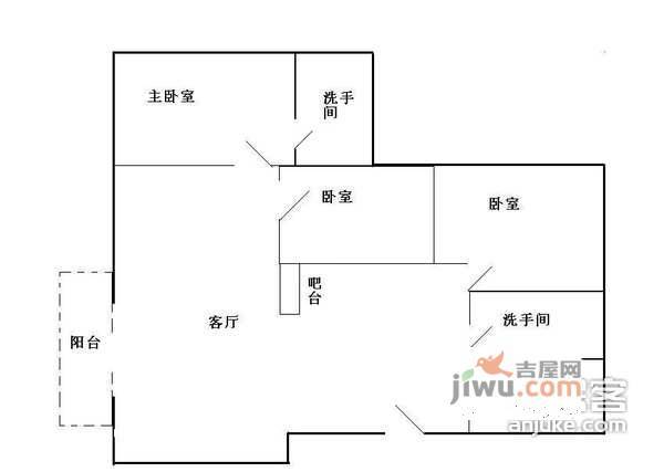 雅仕阁3室2厅2卫104㎡户型图