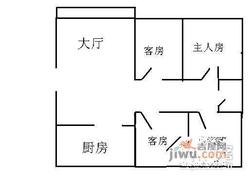 海湾明珠花园4室2厅2卫118㎡户型图