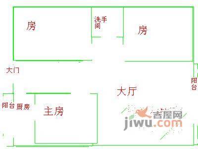 信义假日名城六期3室2厅2卫100㎡户型图