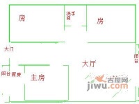 信义假日名城六期3室2厅2卫100㎡户型图