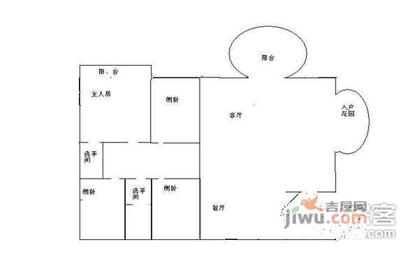 御景台4室2厅2卫142㎡户型图