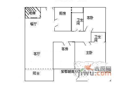 左庭右院南区5室2厅2卫115㎡户型图