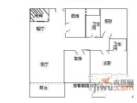 左庭右院南区5室2厅2卫115㎡户型图