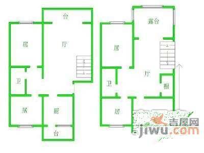 建安新村4室2厅2卫140㎡户型图