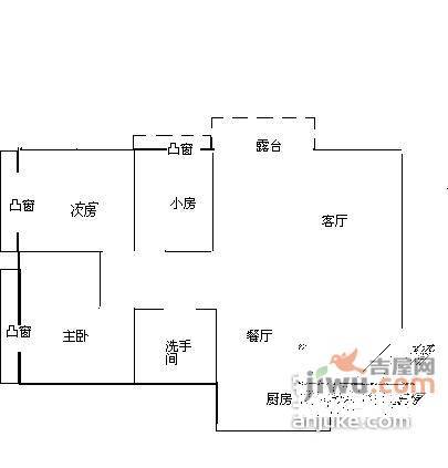 康达尔花园5室2厅2卫165㎡户型图