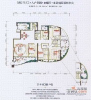 深业新岸线三期5室2厅3卫245㎡户型图