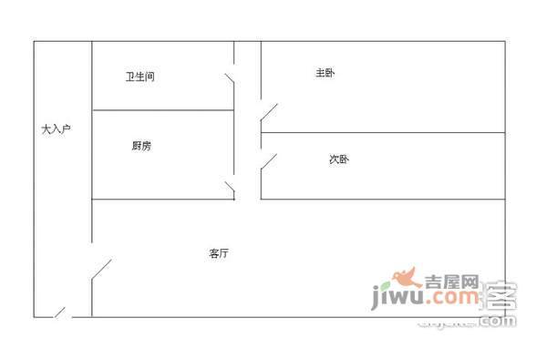 槟城西岸华庭2室2厅2卫76㎡户型图