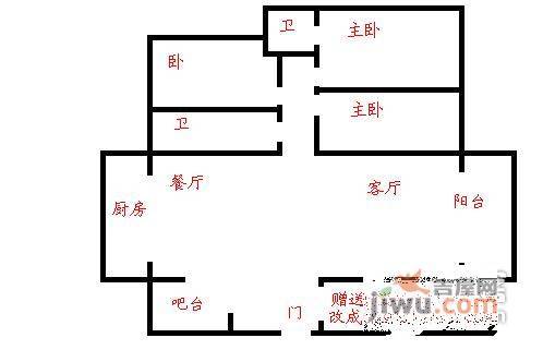 槟城西岸华庭5室2厅2卫户型图