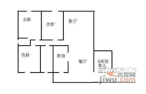 槟城西岸华庭4室2厅2卫108㎡户型图