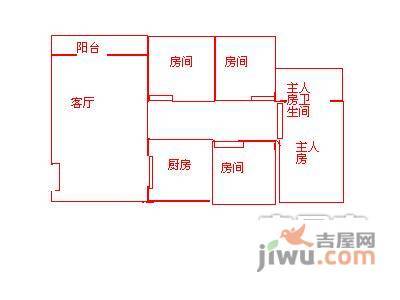 富通蟠龙居4室2厅2卫152㎡户型图