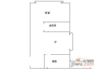 锦绣大厦1室1厅1卫43㎡户型图