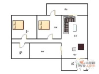 怡康家园3室2厅1卫84㎡户型图