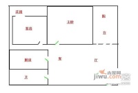 怡康家园2室1厅1卫42㎡户型图