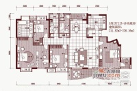 金泓凯旋城5室2厅3卫220㎡户型图