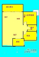 信义假日名城三期2室2厅1卫75㎡户型图