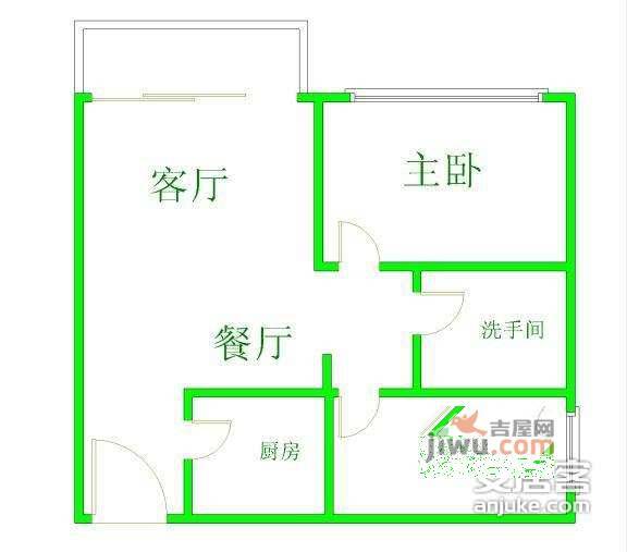 弘雅花园丽景城2室2厅1卫112㎡户型图