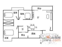 紫荆花园3室2厅1卫93㎡户型图