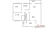 金泰花园3室2厅2卫107㎡户型图