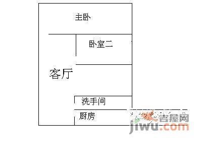 彩天名苑2室2厅1卫户型图