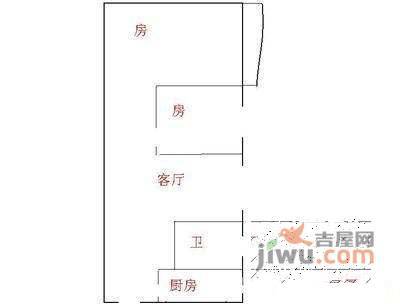 彩天名苑2室1厅1卫78㎡户型图