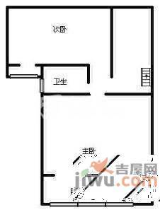 彩天名苑1室1厅1卫48㎡户型图