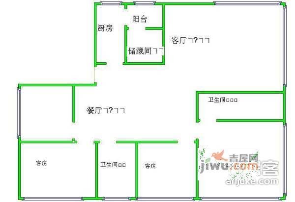 金城华庭4室2厅2卫130㎡户型图