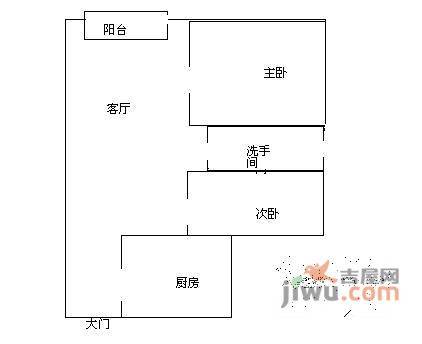 美丽365花园3室2厅1卫户型图