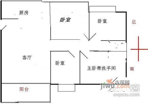 美丽365花园4室2厅2卫户型图