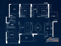 万科天誉4室2厅2卫153㎡户型图