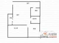 碧海红树园2室1厅1卫户型图