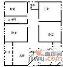 西海湾花园5室2厅2卫160㎡户型图