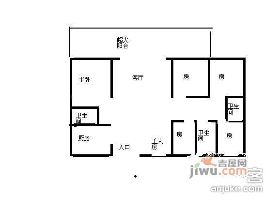 西海湾花园5室2厅3卫250㎡户型图