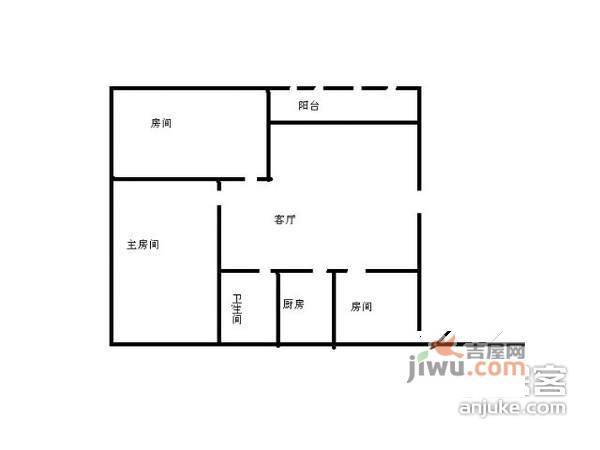 美丽AAA花园3室2厅1卫108㎡户型图