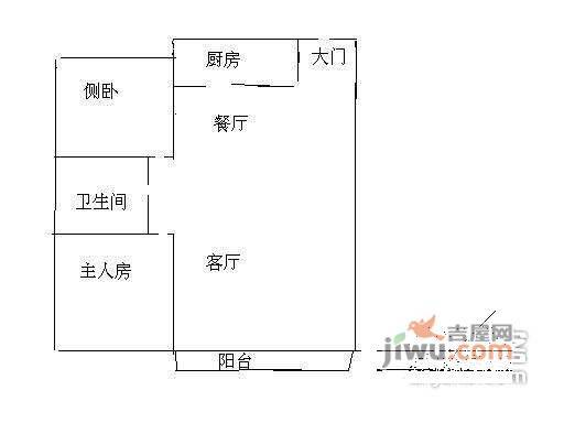 美丽AAA花园2室2厅1卫81㎡户型图