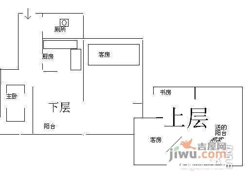 碧海富通城三期3室2厅1卫100㎡户型图