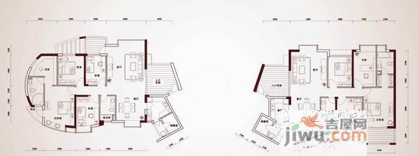 龙园意境6室3厅4卫192㎡户型图