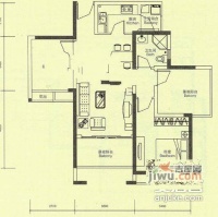 招商澜园4室2厅2卫151㎡户型图