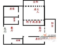 鹏瑞仙桐雅轩4室2厅2卫户型图