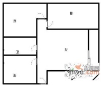 金景花园2室2厅1卫72㎡户型图