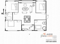 采香一村2室2厅1卫85㎡户型图