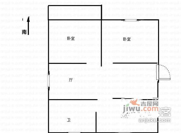 小施家弄22号小区2室2厅1卫户型图